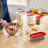 Rubbermaid Modular Canister Set, Red
