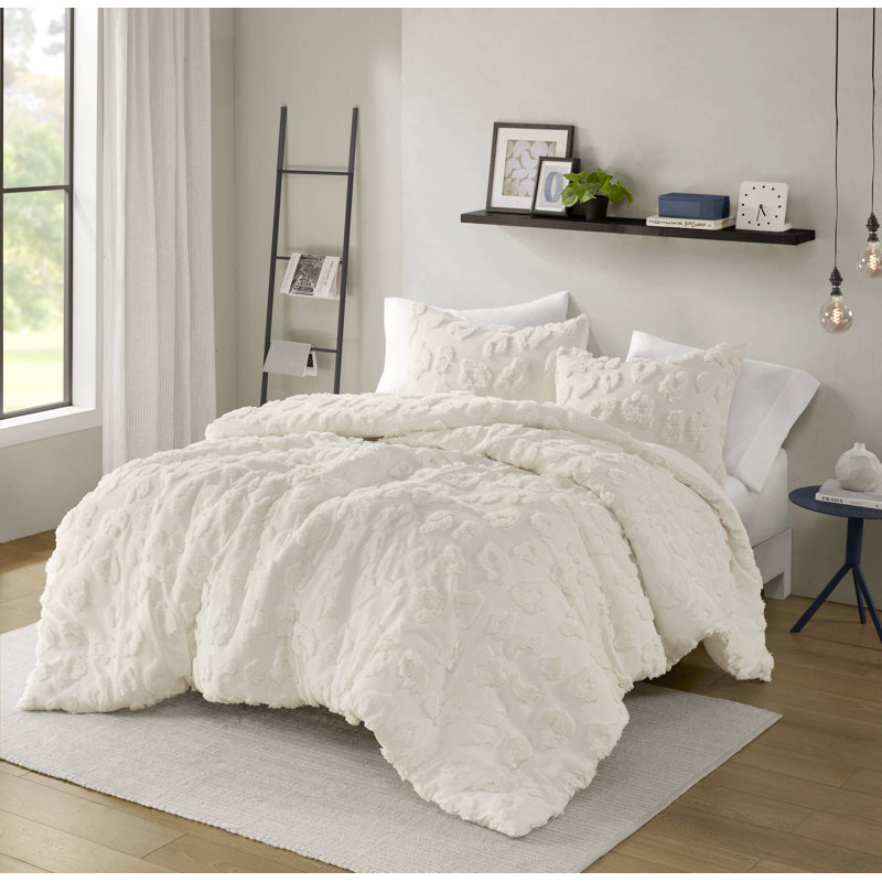 Larissa Animal Chenille Duvet Cover Set, Twin / Twin XL Duvet Cover + 1 Standard Sham