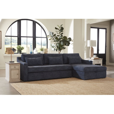 Wave Upholstered L-Shaped Sectional
