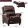 33.1'' Wide Classic and Overstuffed Soft PushBack Recliner