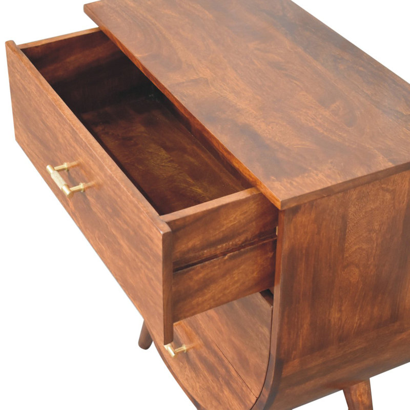 Nikeita 27.56'' W Solid Wood Nightstand