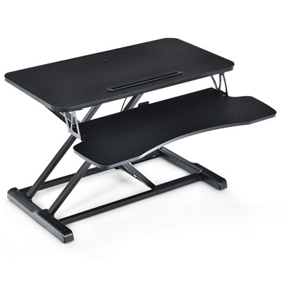 Adjustable Metal Base Standing Desk Converter