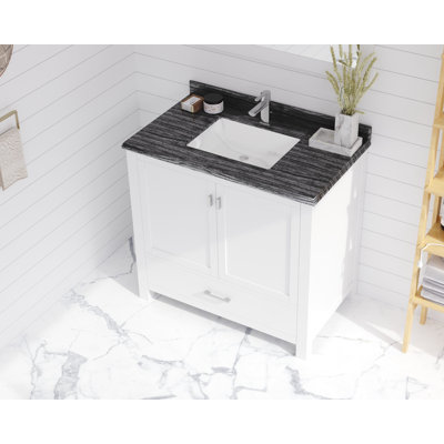 Mariário 36'' Single Bathroom Vanity with Stone Top