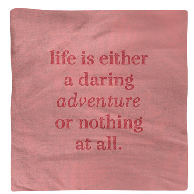 Serviette d’aventure à vie manuscrite