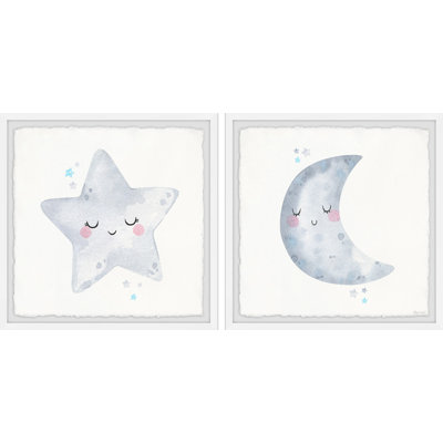 Gerhart Moon Lullaby 2-Piece Set Framed Print