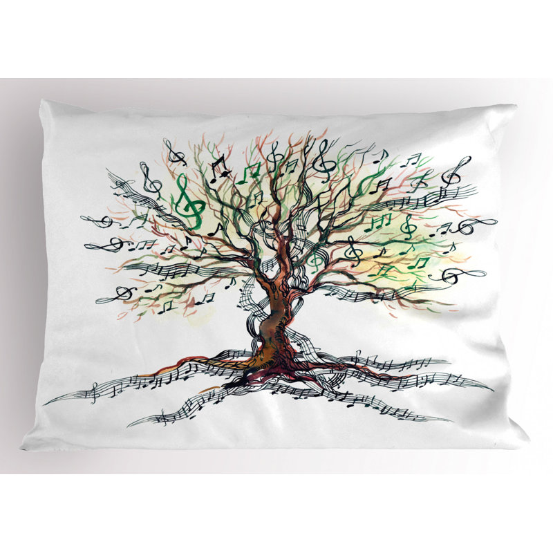 Music Polyester Sham Set, Twin