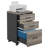 Modern 3-Drawer Rolling Vertical File Cabinet With Locking Casters,  Mobile Printer Stand For Home Office-1177237714