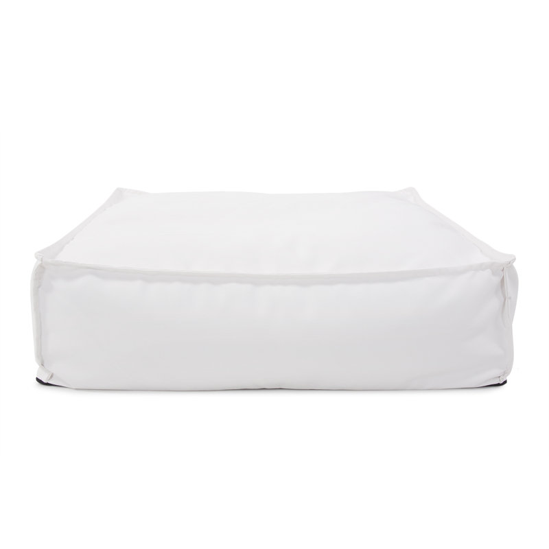 Repose-pieds d'extérieur avec coussin Albelo-Sire, Naturel paysage marin