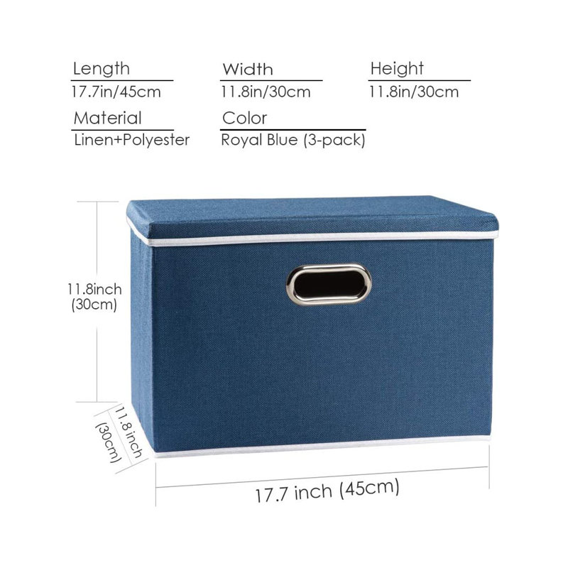 Bac de rangement en tissu Hokku Designs, Royal Blue