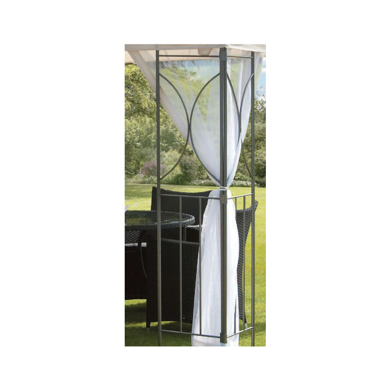 Canei Dakota Fields Polyester Screen for Gazebo, White;Cream