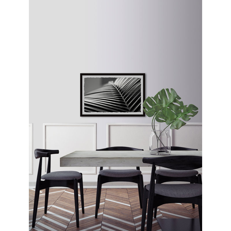 Palm Leaf Close Up - Single Picture Frame Painting, 61 cm H x 91 cm W