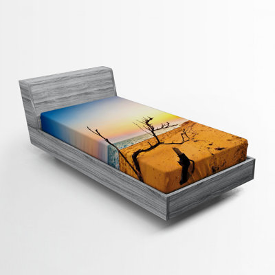 Drap-housse bois flottant