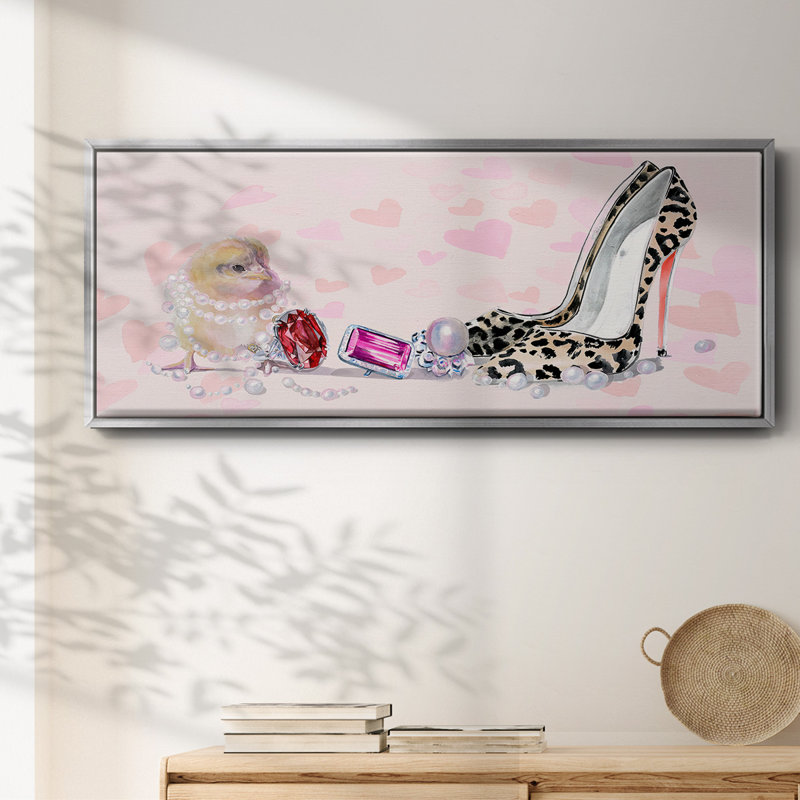 Cute Couture Collection D- Framed Canvas