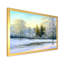 Paysage, arbres verts, peinture sur toile d'hiver-59758225-59758226