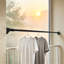 Support à linge suspendu robuste à suspendre sans perçage pour support à linge suspendu en forme de L Triangle de support en forme de L 4,92 à 7,22 pieds pour la salle de bain-112899339