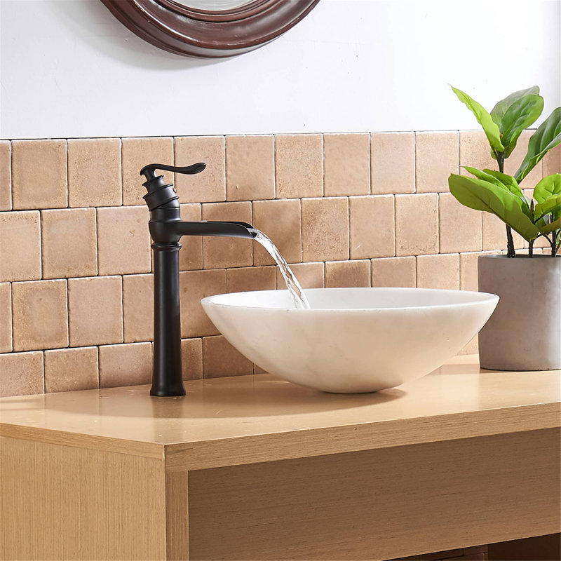 Single-handle Bathroom Faucet with Drain Assembly, Matte Black