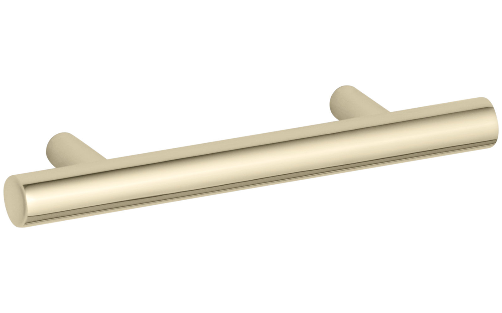 Purist 3" Bar Cabinet Pull, Vibrant French Gold