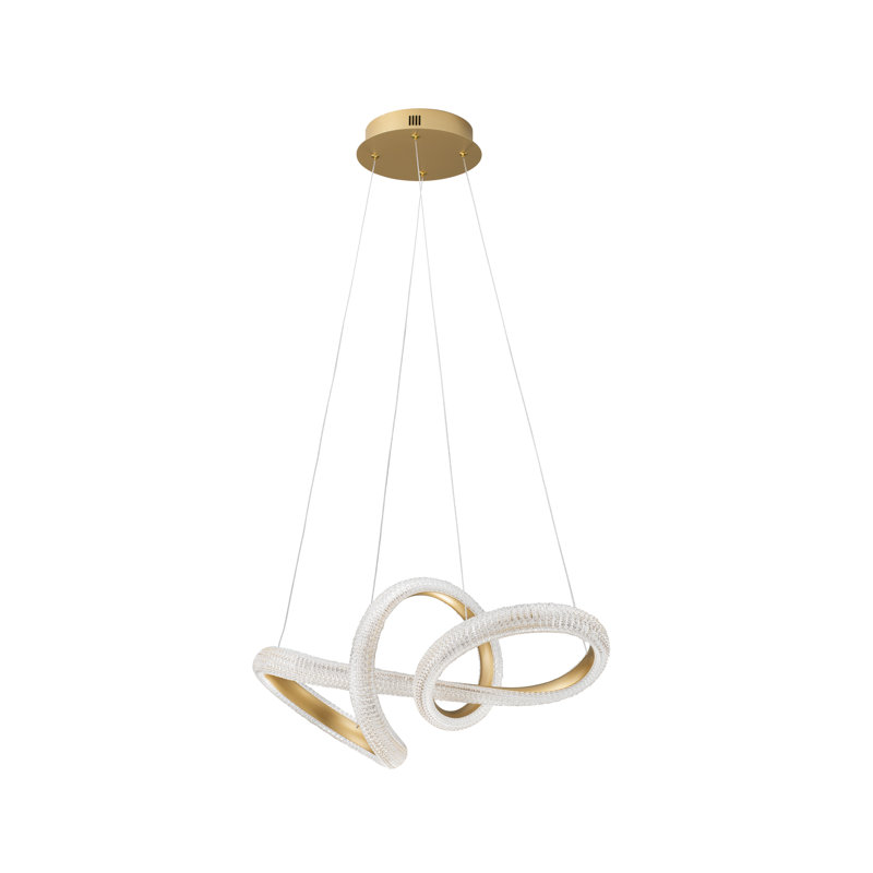 1 - Light Gold LED Novelty Pendant