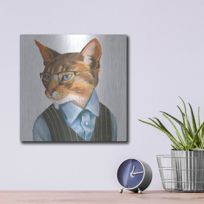 'Cattitude 4' by Myles Sullivan Metal Wall Art