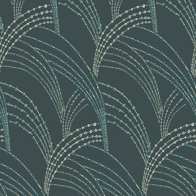 Sea Grass - Black Moss Wallpaper