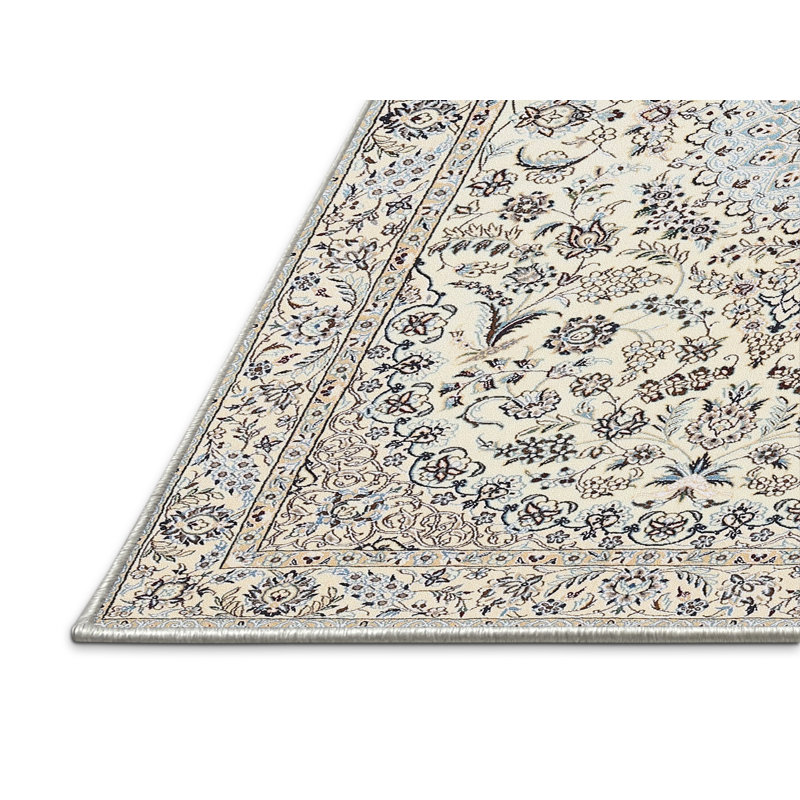 Tapis traditionnel gris / beige Gracela, Rectangle 4 pi x 6 pi