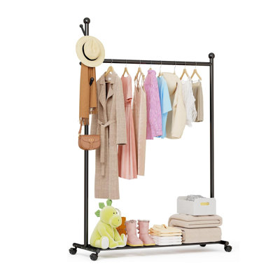 110cm Rolling Clothing Rack