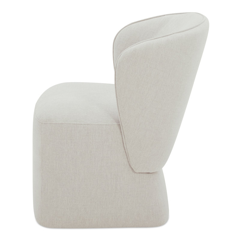 Angeliah Upholstered Parsons Chair, Oyster Light Gray