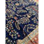 Tapis bleu marine / rouille en laine New Age de conception unique 12 pi 4 po x 17 pi 8 po Sarouk