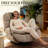 Oversized Swivel Rocker Power Recliner with Voice Control Bluetooth 2Types Ports Phone Holder & Storage-344402246