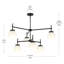 Lustre à deux niveaux noir mat Rigsby-127380307