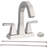 Bathroom Sink Faucet Oil Rubbed Bronze 2-Handle 4 Inch Center-Set Bathroom Sink Faucet, Sink Drain With Overflow Hole And 2 Supply Lines Included, Modern Vanity Basin Faucet-121292176