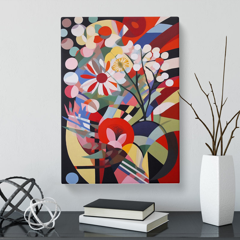 Annamarra Flowers Constructivism Vol.3 - Wrapped Canvas, 50cm H x 35cm W x 3cm D
