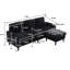 Chenille en L avec rangement et porte-gobelets pour canapé modulaire confortable-118010558