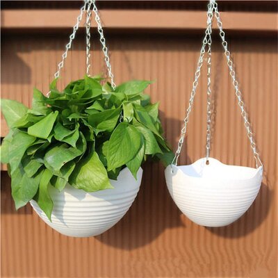 Hanging 4-Piece Plastic Wall Planter Set -  Red Barrel StudioÂ®, 15357FA88800426F88AA7C25EA2984F4