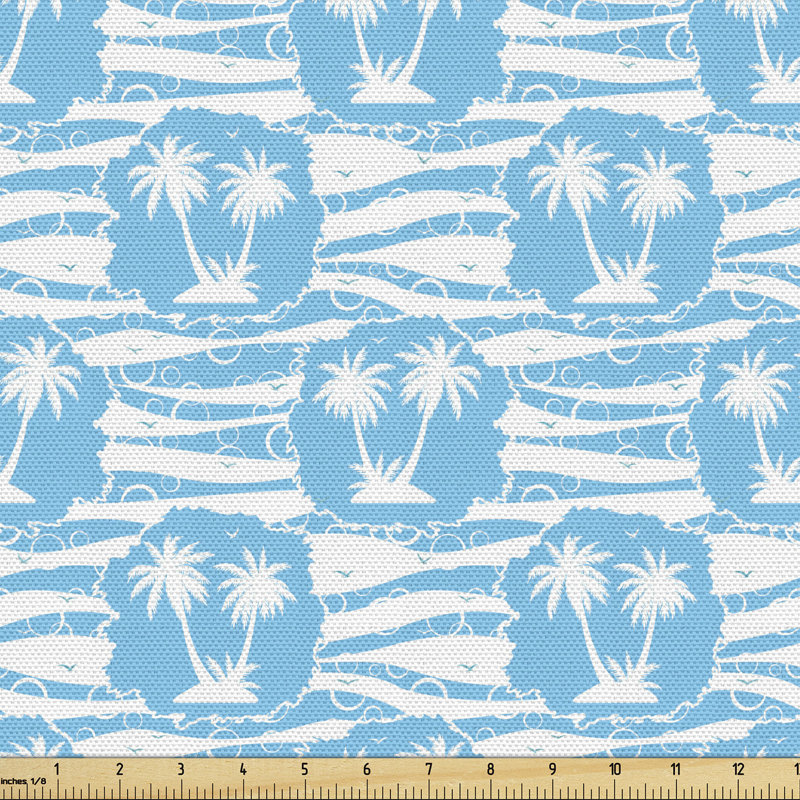 Chanley Cool Exotic Summer with Palm Trees Multi-Purpose Fabric