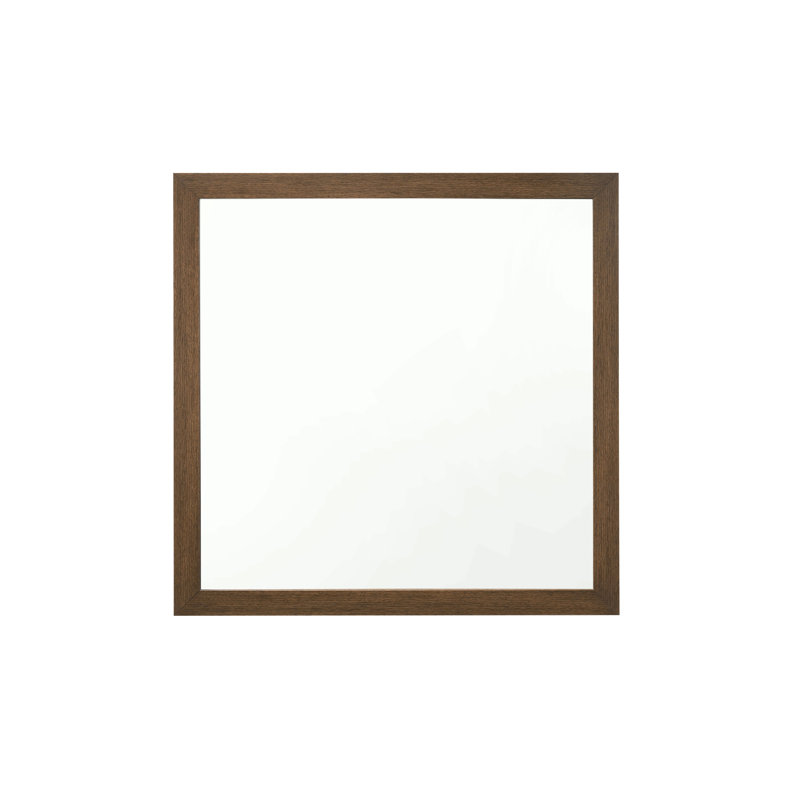 Miroir à finition chêne