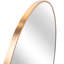 Miroir de salle de bain de 20 pouces de diamètre doré - Design moderne, alliage d'aluminium rouille, sans verre rond de 20 po dans un élégant verre de 4 mm de diamètre, cadre