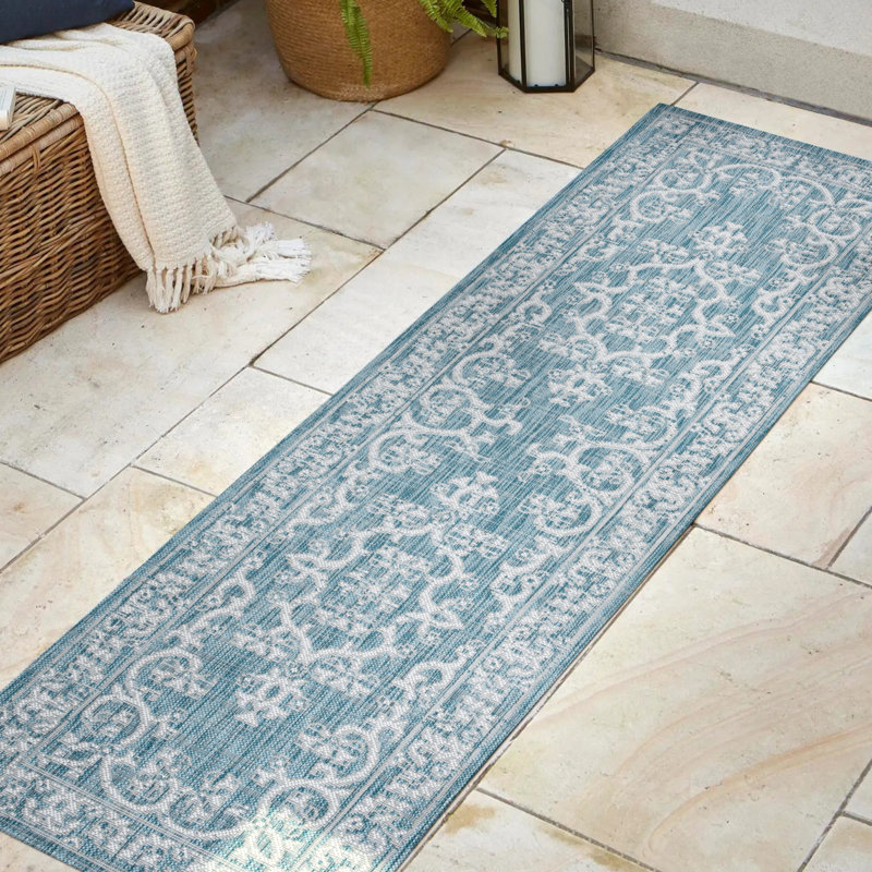 Tapis intérieur / extérieur Callisburg, Tapis de couloir 2 pi 2 po x 8 pi