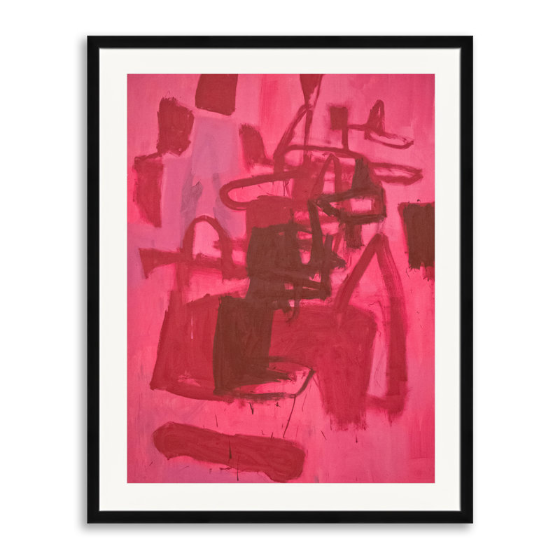 Starfin par Carlos Davila Rinaldi - Peinture, H 31,25 po x l 25,25 po, Papier avec cadre noir