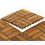 Carreau de terrasse en bois 12 po x 12 po brun