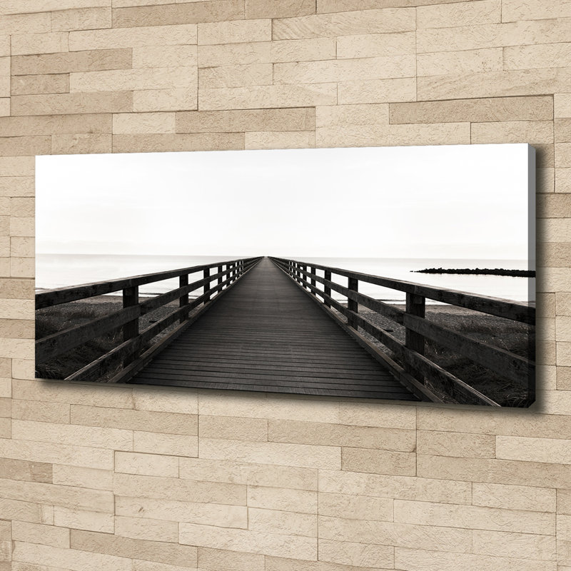 Wooden Pier - Wrapped Canvas Print