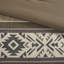 Édredon avec 2 coussins décoratifs, brun, très grand / très grand, 5 pièces à chevrons rayés, chevrons,