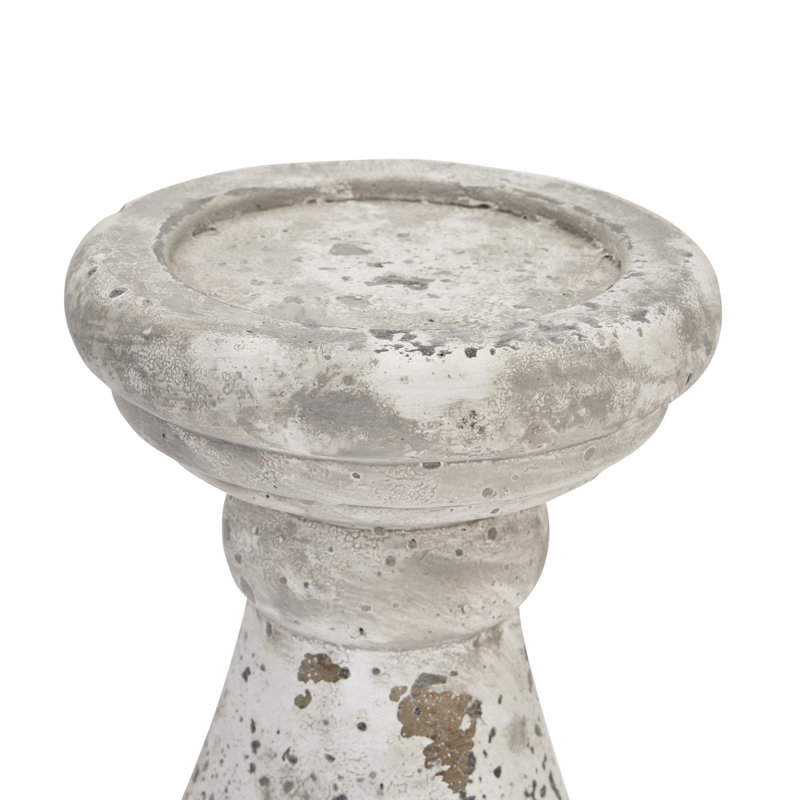 Ceramic Tabletop Pillar, 23cm H x 11cm W x 11cm D, Stone