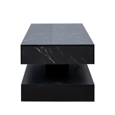 16.93IN High LED Coffee Table,Modern Coffee Table For Living Room,Living Room Tables,Large Living Room Furniture,LED Lights