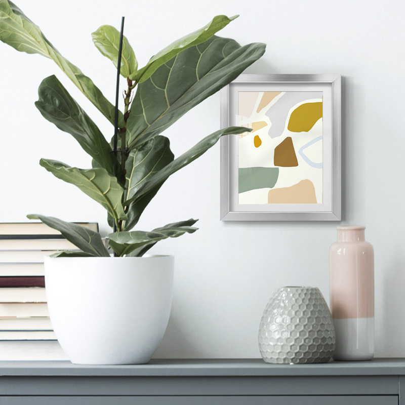 PastelSplotchesIIPremiumGalleryWrappedCanvas-Framed Print, Silver, 25.5'' H x 17.5'' W