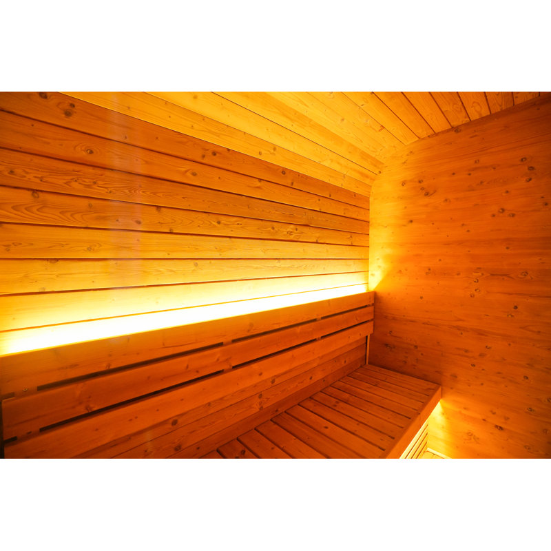 Sauna à vapeur traditionnel carré pour 6 personnes