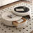 Cream style retractable coffee table set