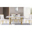 Chaise parsons en velours touffetée Zarak