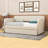 Twin Size Upholstered Daybed With Twin Size Trundle-237662416