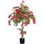 Artificial Bougainvillea Tree in Pot, Faux Flowering Plant Indoor Outdoor-1293101063